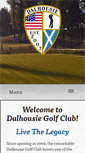 Mobile Screenshot of dalhousiegolfclub.com